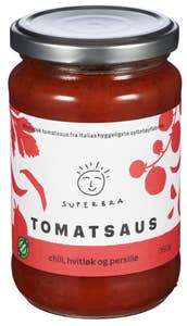 Superbra Tomatsaus Chili, hvitløk og persille