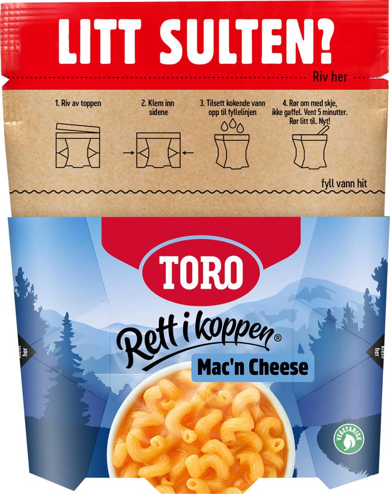TORO Rik Mac'n cheese Rett i koppen
