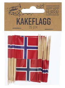 Kakeflagg 17. Mai 20 stk