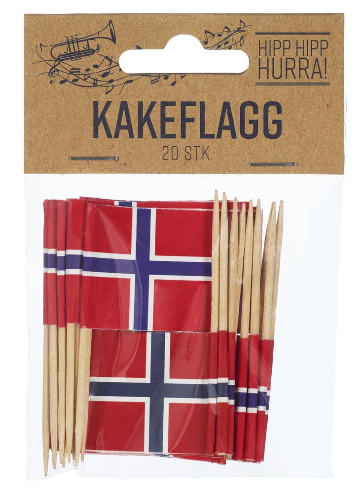 Kakeflagg 17. Mai 20 stk