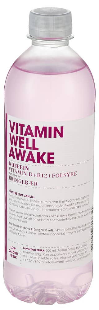 Vitamin Well Awake bringebær