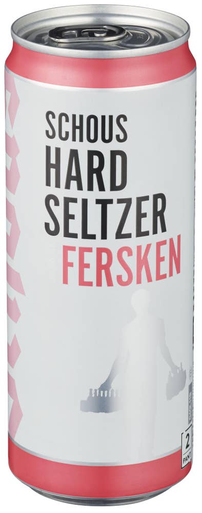 Schous Hard seltzer fersken
