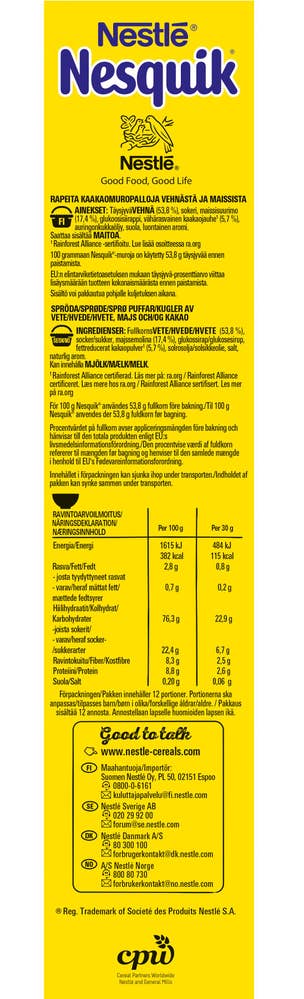 Nesquik frokostblanding