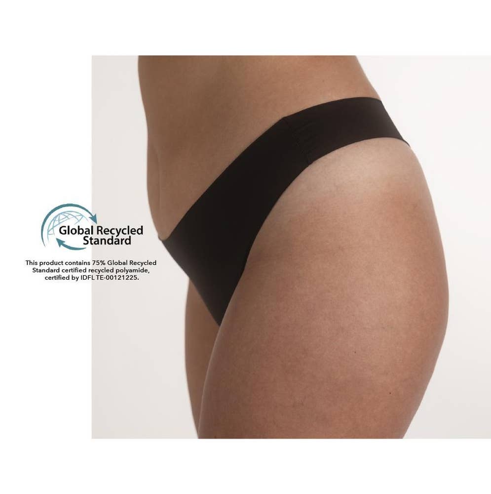 Inntil Sømløs string Sort, str. XL