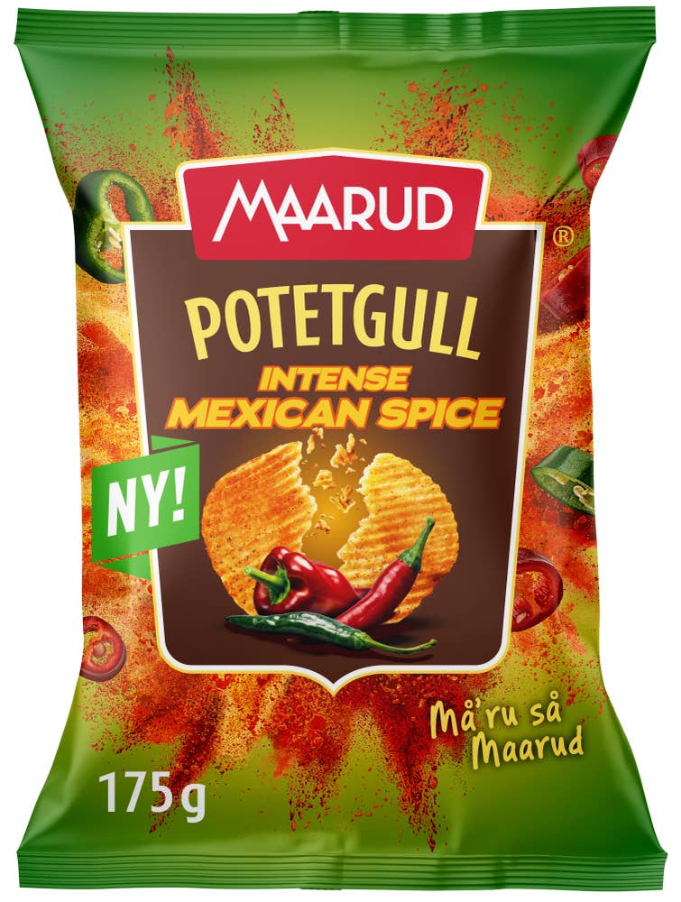 Potetgull intense mexican spice 175 g