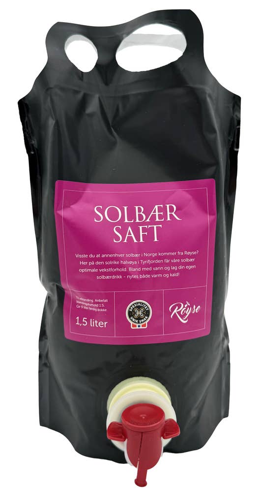 Solbærsaft for utblanding 1,5 l