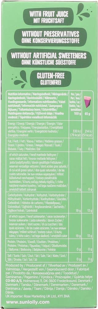 Sun Lolly Vannmelon & Bjørnebær 8 stk.
