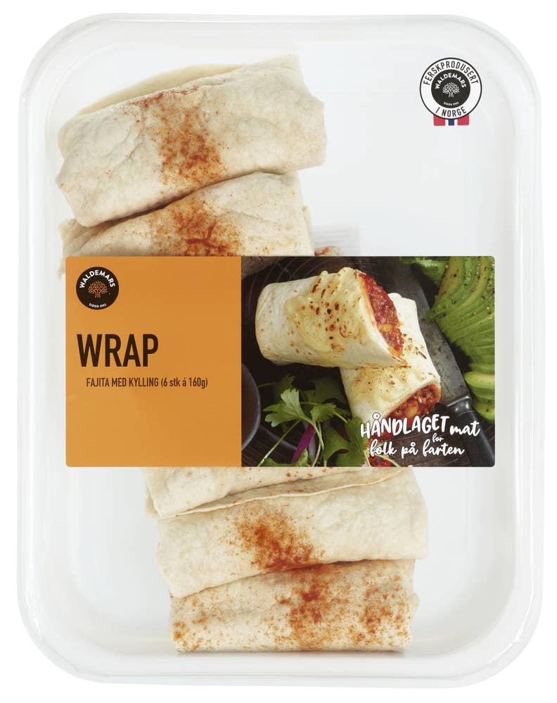 Waldemars Wrap Fajita Kylling 6x160g