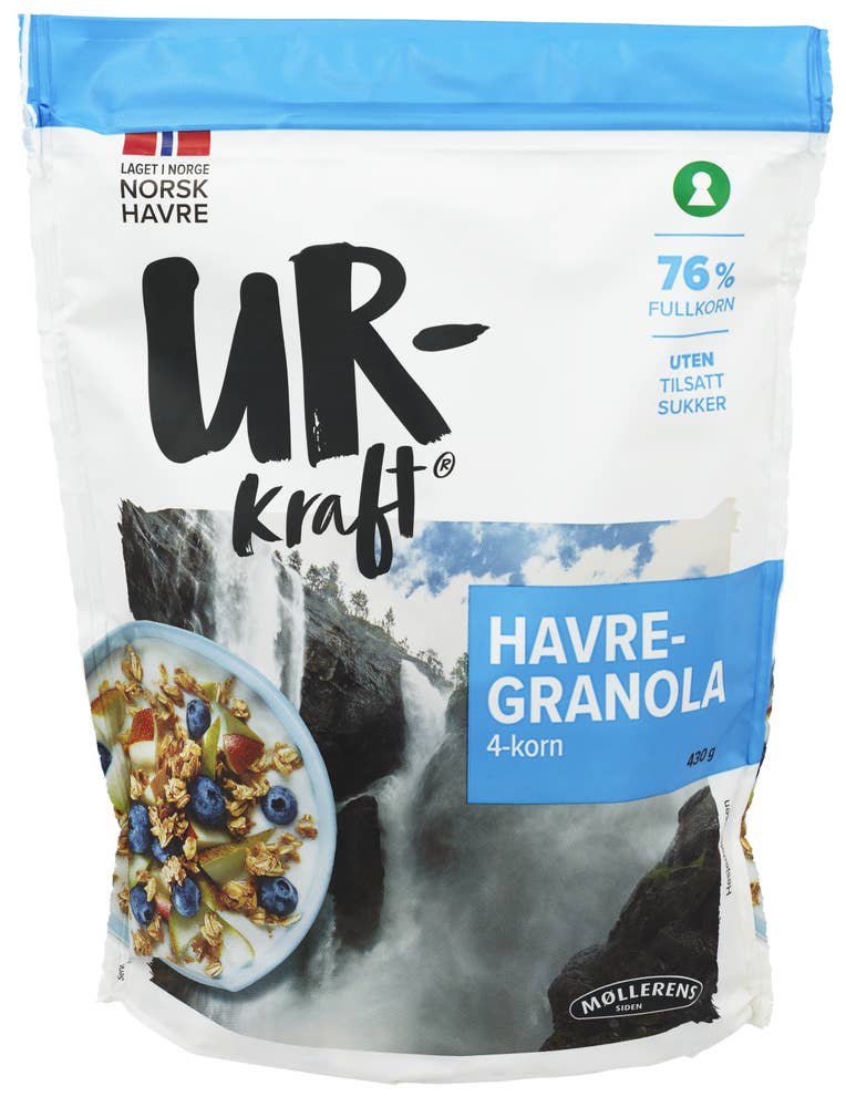 Urkraft Havregranola 4-korn