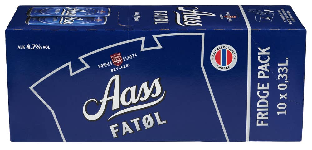 Aass Bryggeri Aass Fatøl fridgepack 10 x 0,33l