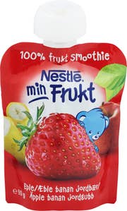 Nestlé Min Frukt eple, banan og jordbær Fra 6 mnd