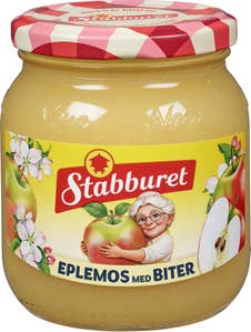 NORA Eplemos med biter Hjemmelaget