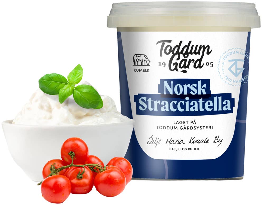 Toddum Gård Norsk stracciatella