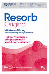 Resorb Væskeerstatning med bringebærsmak