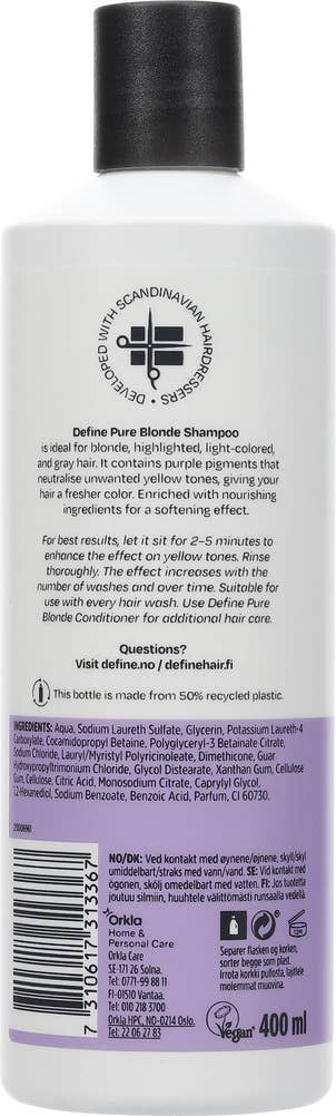Define Pure Blonde Shampoo