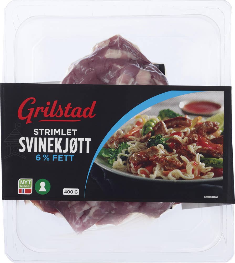 Strimlet svinekjøtt