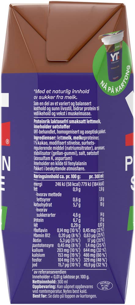TINE YT proteinshake Sjokolade