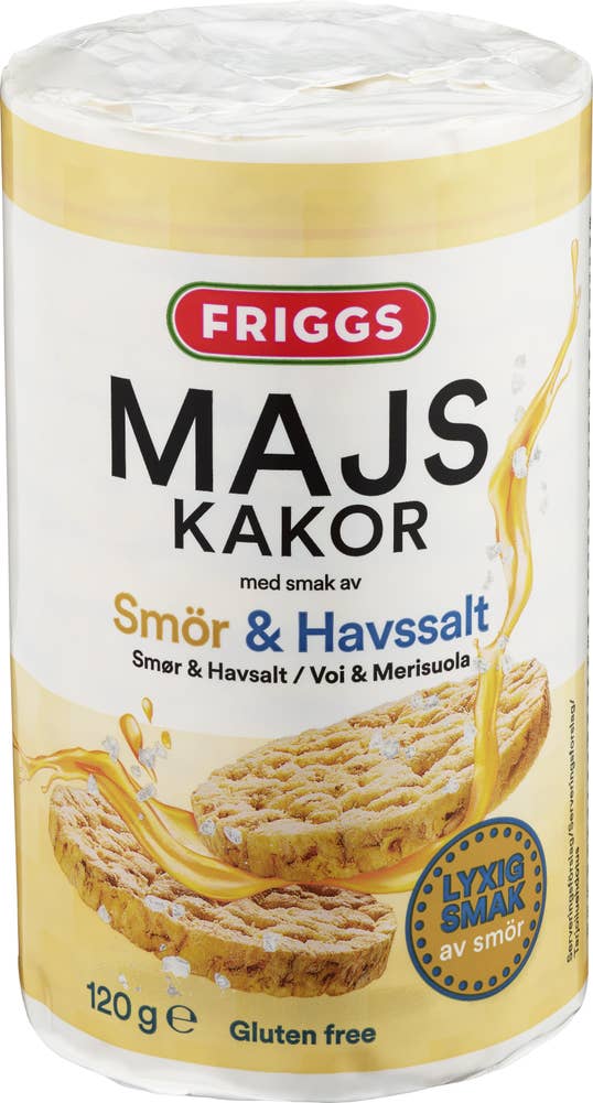 Friggs Maiskaker smør & havsalt