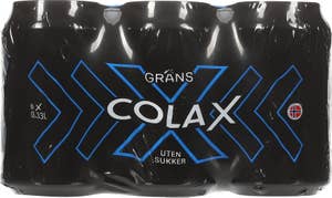 Grans Cola X Uten Sukker 6 x 0,33L