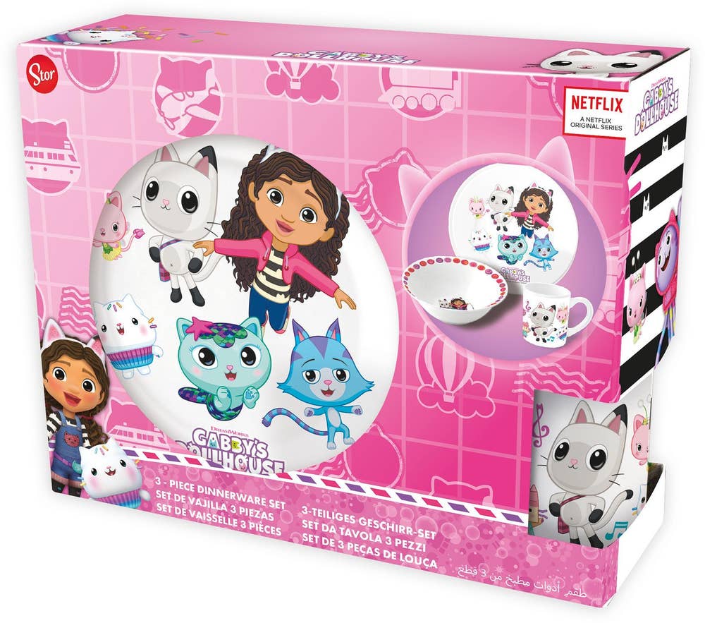 Magic Store Gabbys dukkehus-keramikksett i 3 deler