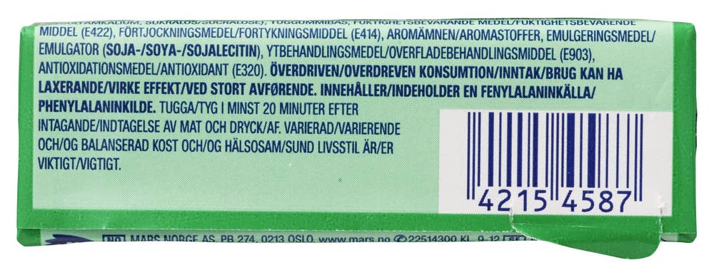 Extra Tyggegummi Spearmint