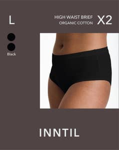 Inntil High Waist Truse Sort, str. L