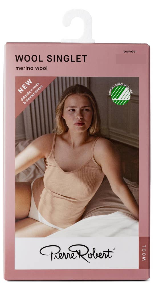 Pierre-Robert¤PR Singlet i ull, Dame Nude, str. S/M