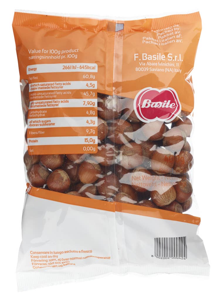 Hasselnøtter med Skall