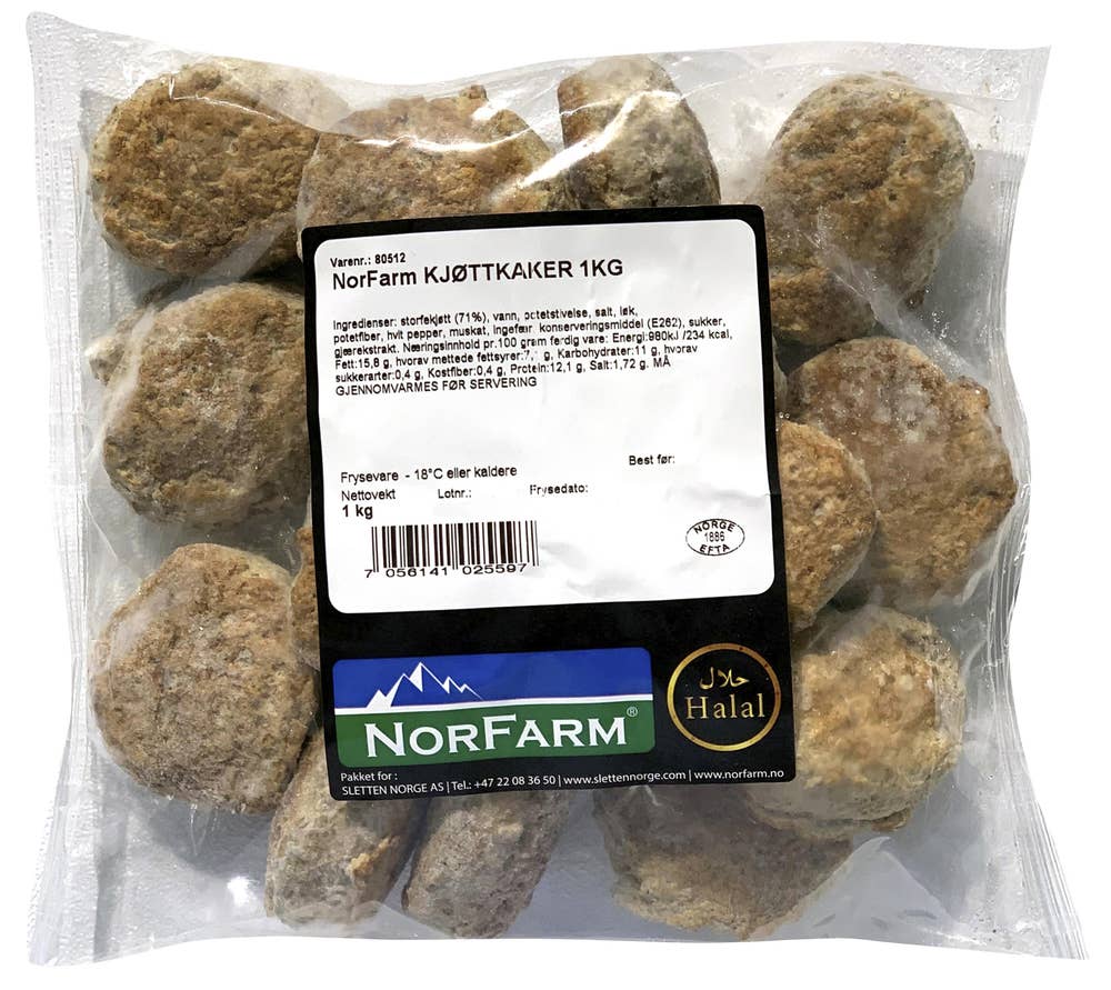 Norfarm Kjøttkaker Halal