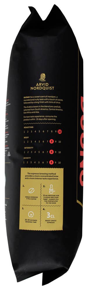 ARVID NORDQUIST Espresso Buono Hele Bønner, rund og nøtteaktig