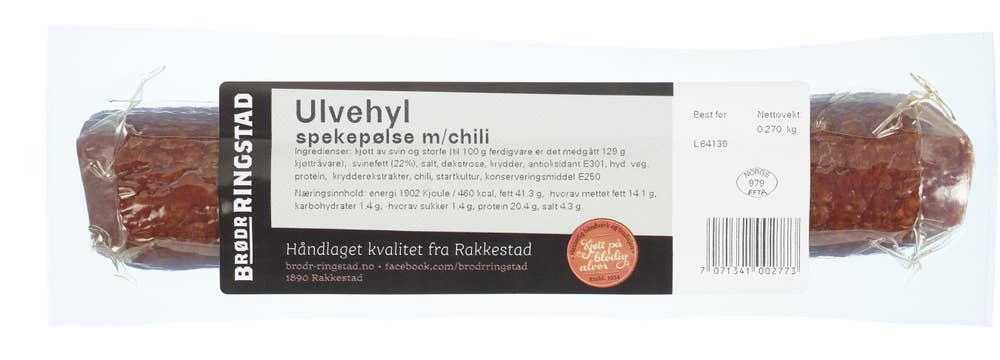 Brødr Ringstad Ulvehyl Spekepølse