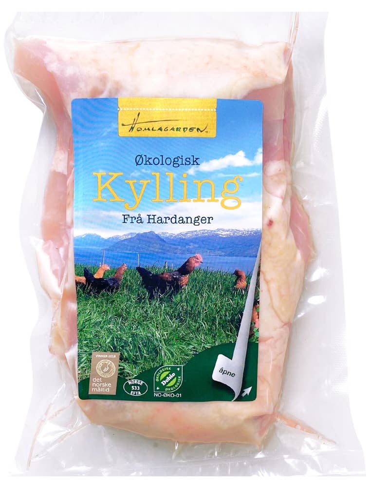 Homlagarden Lårfilet kylling Økologisk