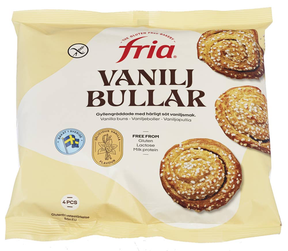 Vaniljeboller 4stk, 230 g