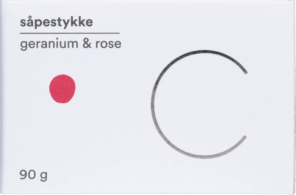C soaps Såpestykke geranium og rose