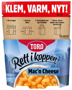 TORO Rik Mac'n cheese Rett i koppen