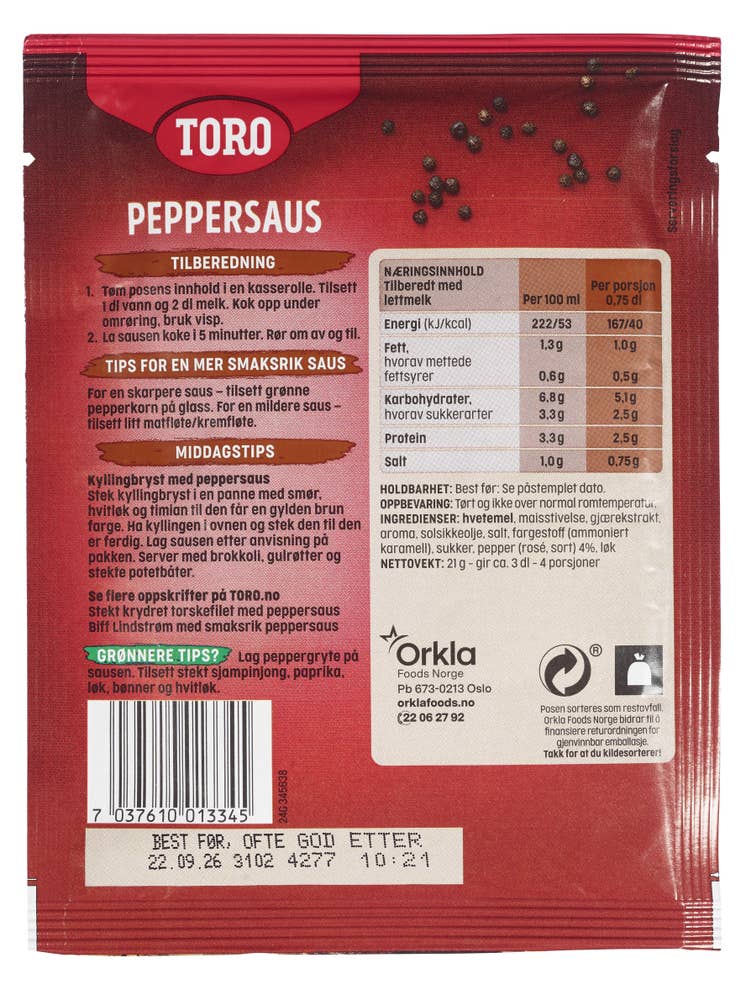 Toro Peppersaus