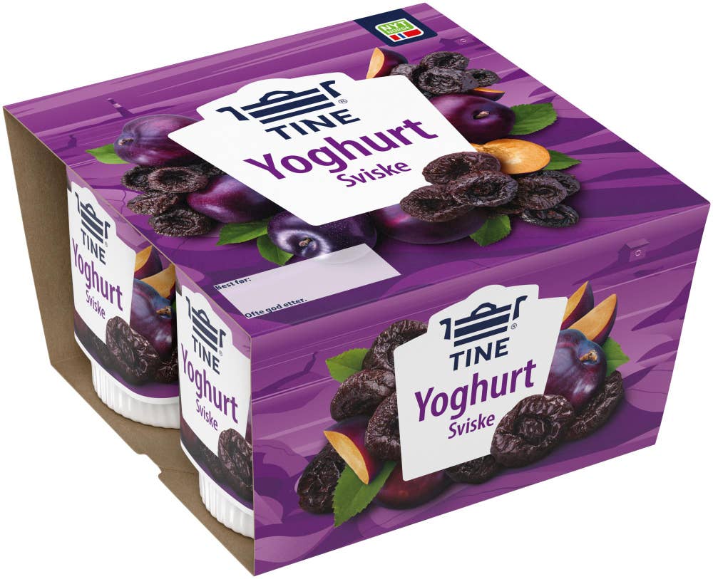 TINE Yoghurt sviske 4x150g