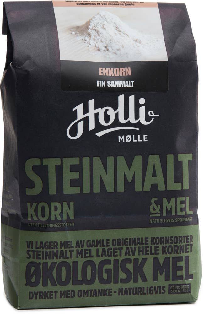 Holli Mølle Økologisk Enkorn Fin Sammalt Steinmalt