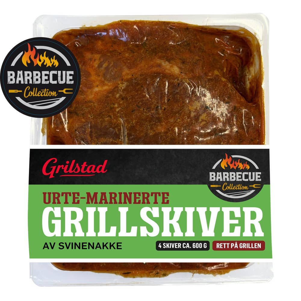 Grilstad Urte-marinerte Grillskiver Av svinnakke