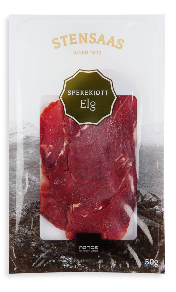 Stensaas Spekekjøtt Av Elg i Skiver