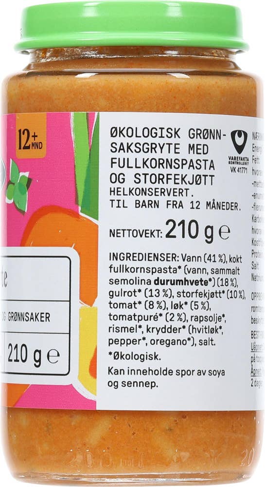 Kolonihagen Biffgryte Fra 12 mnd