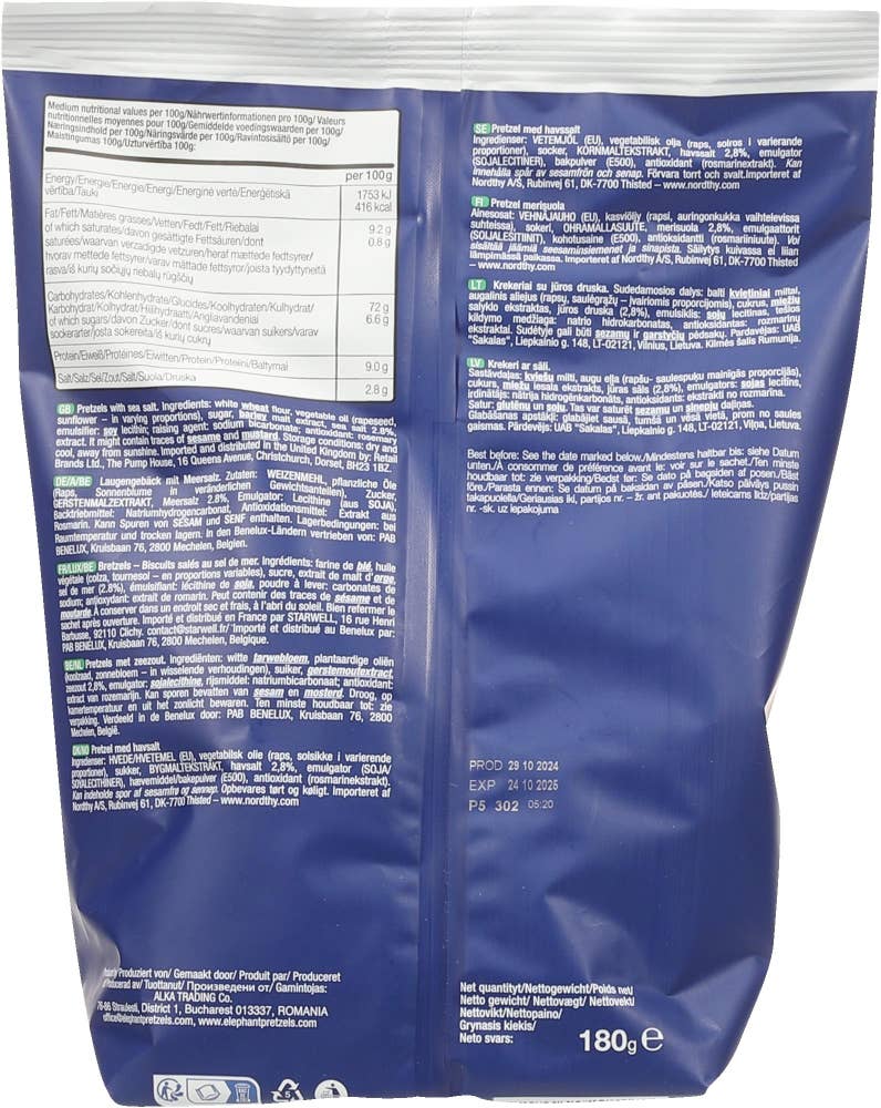 Elephant Sea salt pretzels