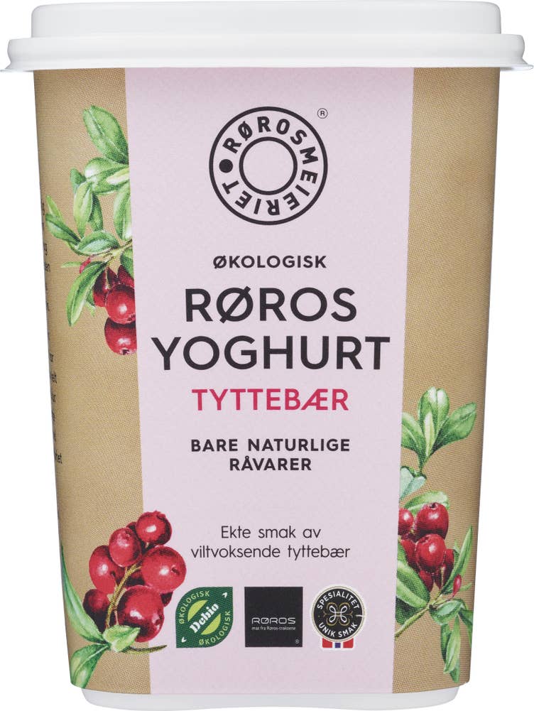 Rørosmeieriet Økologisk Rørosyoghurt Tyttebær