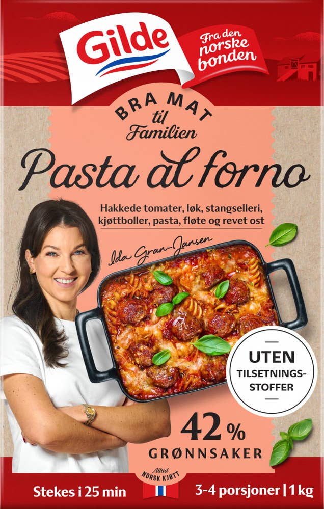 Bra mat til familien pasta al forno 1 kg