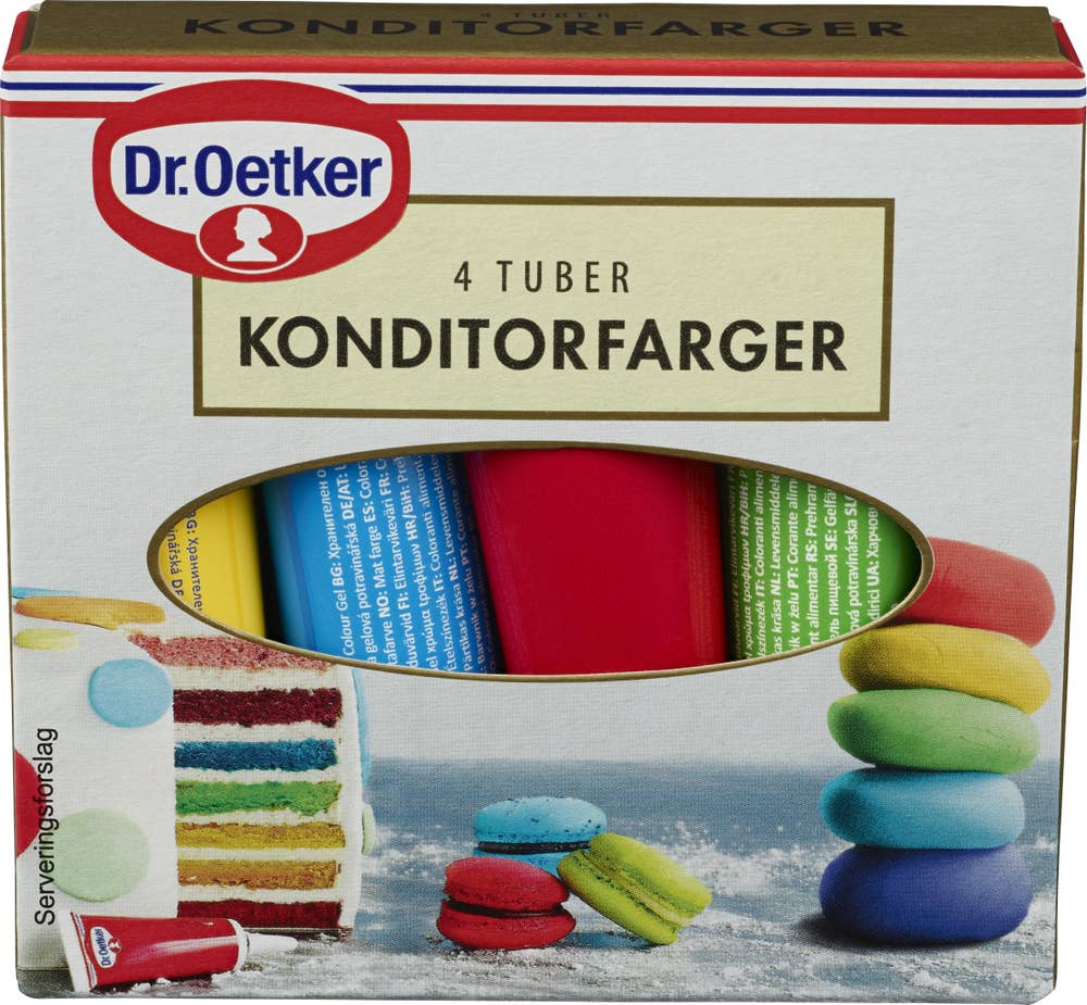 Dr. Oetker Konditorfarger 4x10g