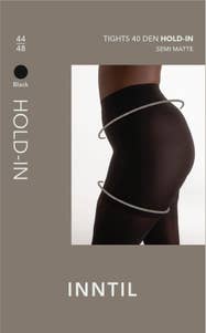 Inntil Strømpebukse Hold-In 40 DEN Sort, str. 44-48, semi-matt