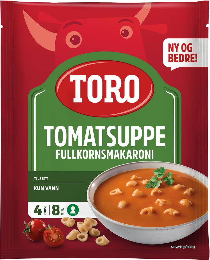Toro Tomatsuppe med fullkornsmakaroni