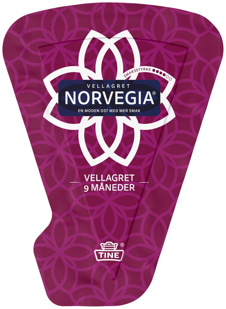 TINE Norvegia vellagret med skorpe 9 mnd