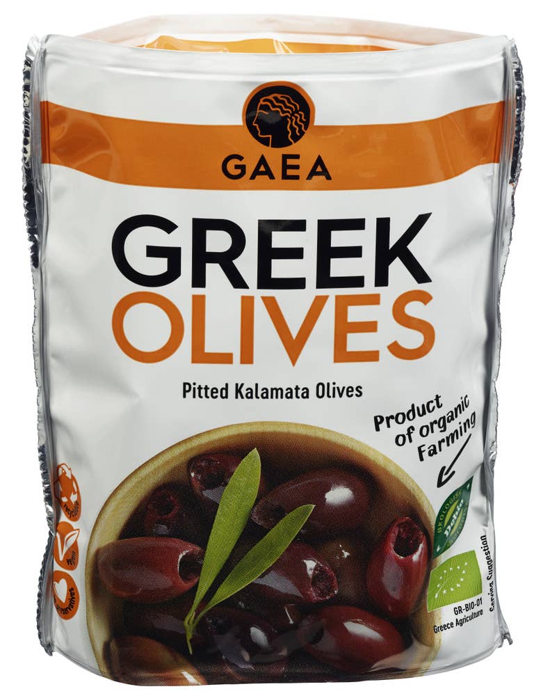 Gaea Greek Kalamata Pitted Olives Økologisk