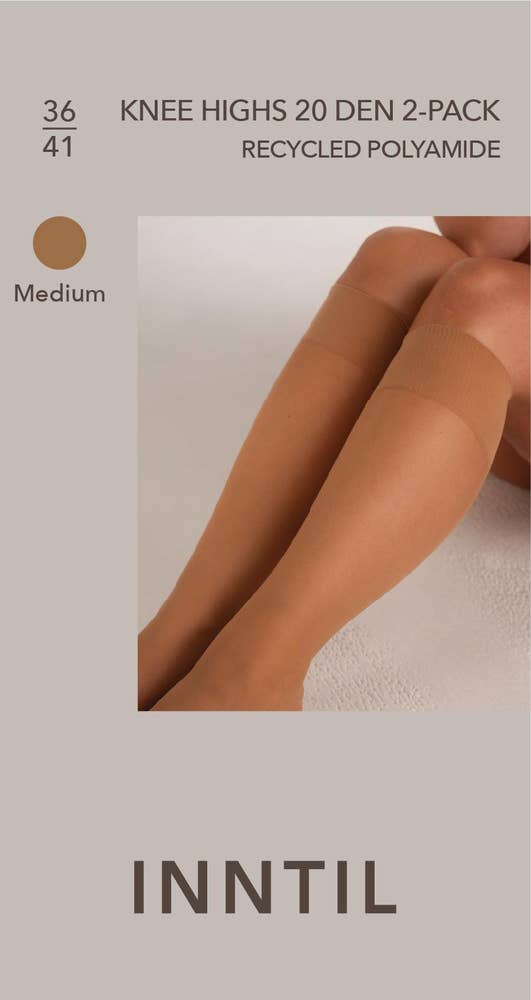 Inntil Knestrømper 20 DEN Medium, str. 36-41